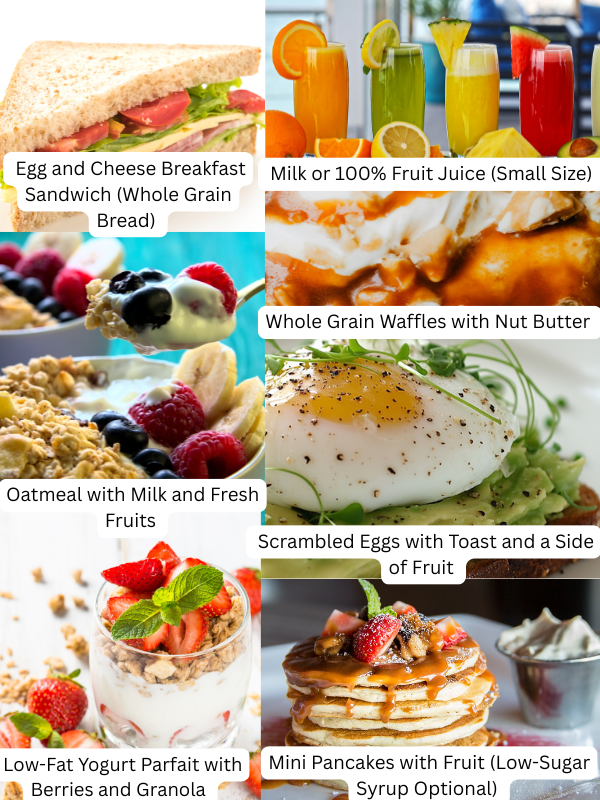 Healthy Fast Food Breakfast for Kids

